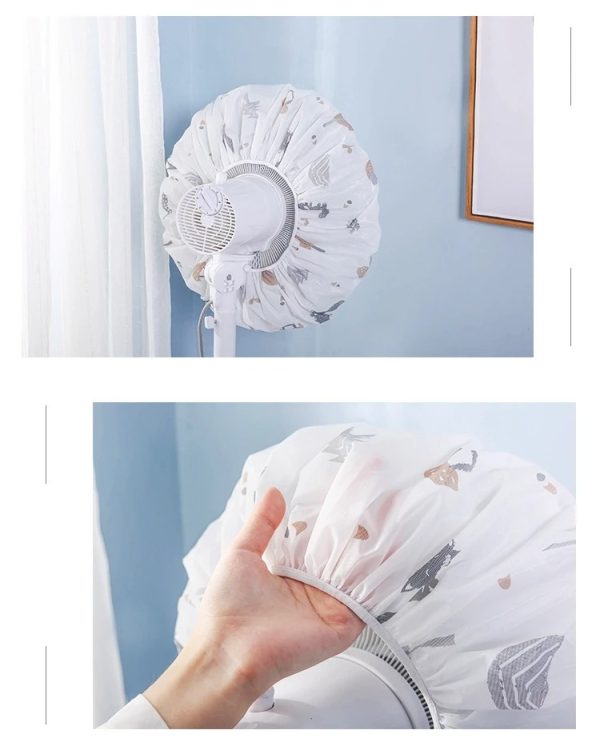 Fan Cover High Quality Dustproof All-inclusive Electric Fan Dust Cover Household Floor Fan Cover Protective Cover Stand Fan – 01 Pcs – Random Print