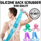 Silicone Back Bath Belt – Double-Sided Shower Scrubber for Deep Cleaning, Massage & Exfoliation