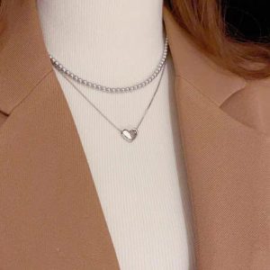 Elegant Double Layer Heart Pearl Pendent / Necklace Party Jewelry Gifts Accessories For Women