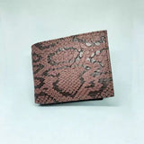 Men s Leather Wallet (Textured Snake Pattern)