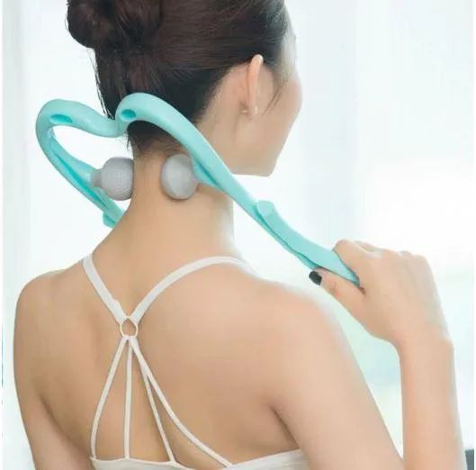 Pressure Point Therapy Massager Comfortable Neck Massager Roller Shoulder Back Pain Ball Deep Tissue Dual Trigger Point Lightweight Portable