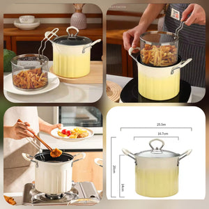 Stainless Steel Deep Frying Pot (Free Delivery Offer Only For Ramzan)