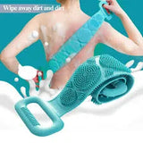 Silicone Back Bath Belt – Double-Sided Shower Scrubber for Deep Cleaning, Massage & Exfoliation