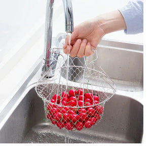 Vegetable Frying,Fruit Dry, Foldable Strainer, Chef Basket 12 IN 1