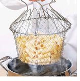 Vegetable Frying,Fruit Dry, Foldable Strainer, Chef Basket 12 IN 1
