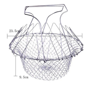 Vegetable Frying,Fruit Dry, Foldable Strainer, Chef Basket 12 IN 1