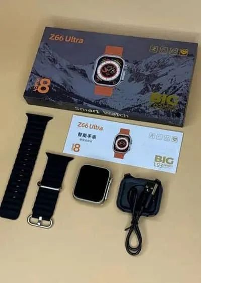 Z66 Ultra Watch 8 Series | 45mm | Best Price | Ocean Silicone Strap | Water Resistant | Sport Watch | Bluetooth Calling | Best Watch